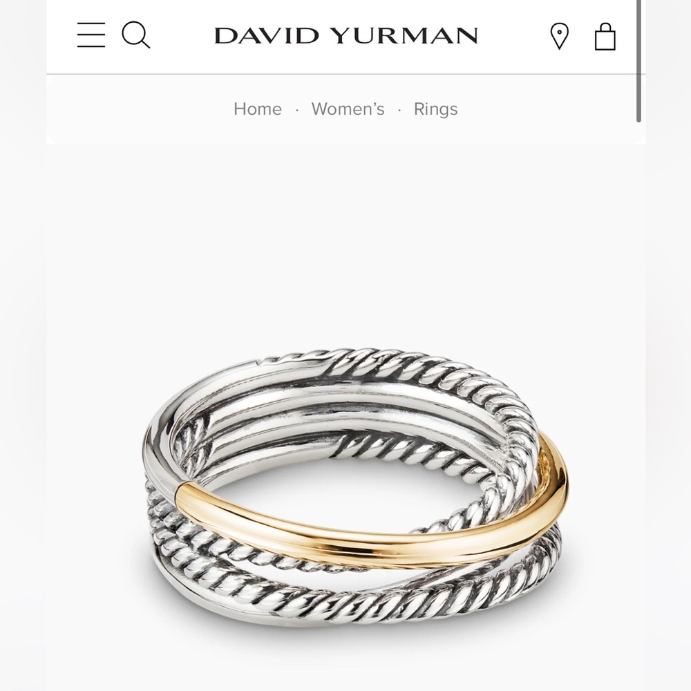 David Yurman Crossover Band Ring
